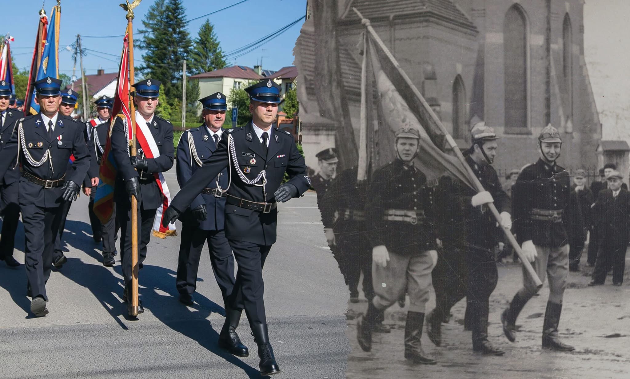 Historyczne zdjęcie OSP Rzeszów-Słocina